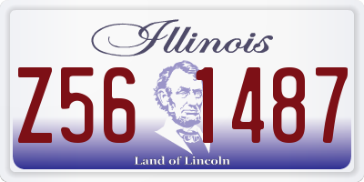 IL license plate Z561487