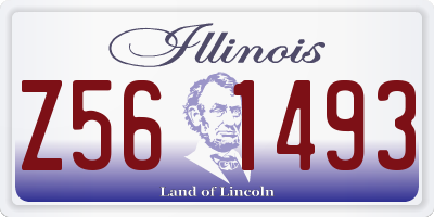 IL license plate Z561493