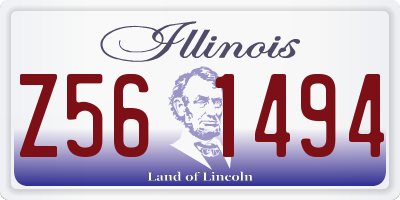 IL license plate Z561494