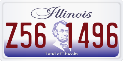 IL license plate Z561496