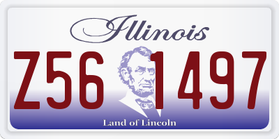 IL license plate Z561497