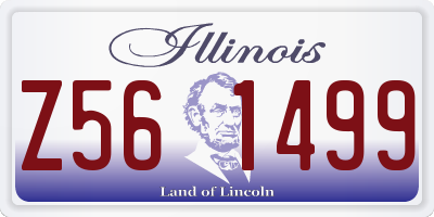 IL license plate Z561499