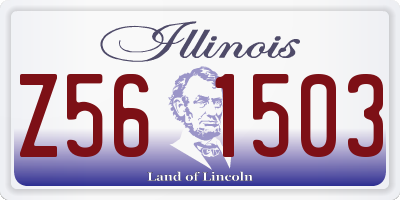 IL license plate Z561503