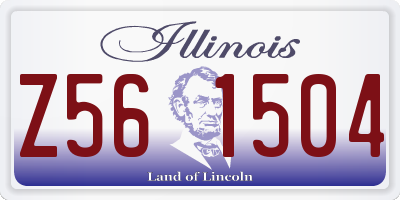 IL license plate Z561504