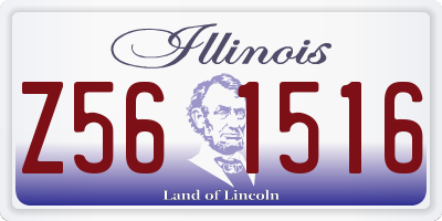 IL license plate Z561516