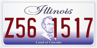 IL license plate Z561517