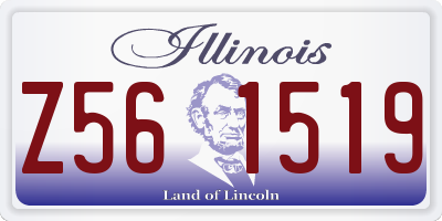 IL license plate Z561519