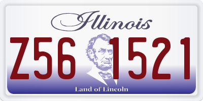IL license plate Z561521