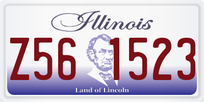 IL license plate Z561523