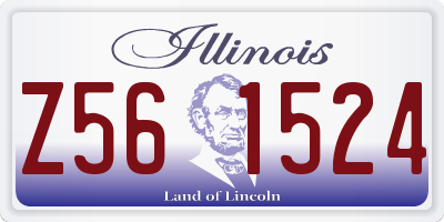 IL license plate Z561524