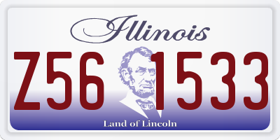 IL license plate Z561533