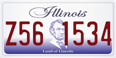 IL license plate Z561534