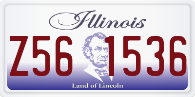 IL license plate Z561536