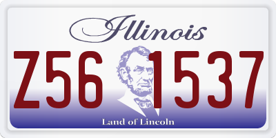 IL license plate Z561537