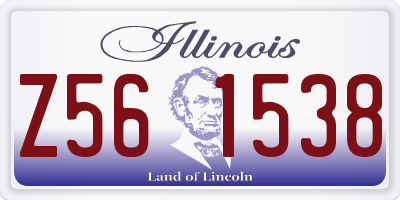 IL license plate Z561538