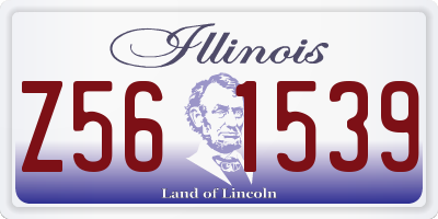 IL license plate Z561539