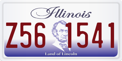 IL license plate Z561541