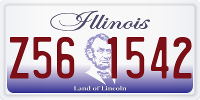IL license plate Z561542