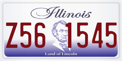 IL license plate Z561545