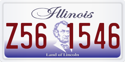 IL license plate Z561546