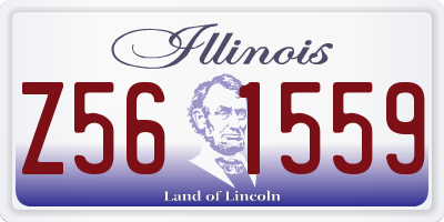 IL license plate Z561559