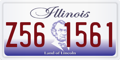 IL license plate Z561561