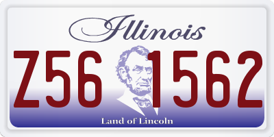 IL license plate Z561562