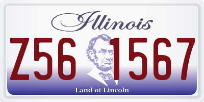 IL license plate Z561567