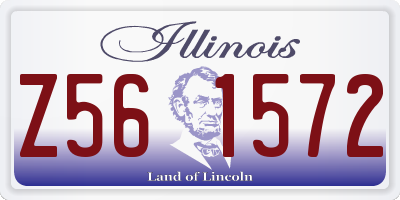 IL license plate Z561572