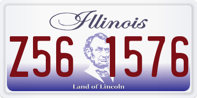 IL license plate Z561576