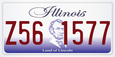 IL license plate Z561577