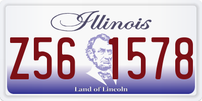 IL license plate Z561578