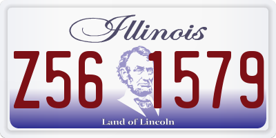 IL license plate Z561579
