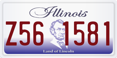 IL license plate Z561581