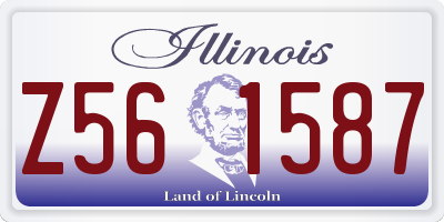 IL license plate Z561587