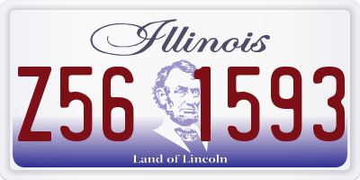 IL license plate Z561593