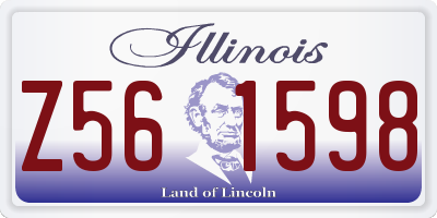 IL license plate Z561598