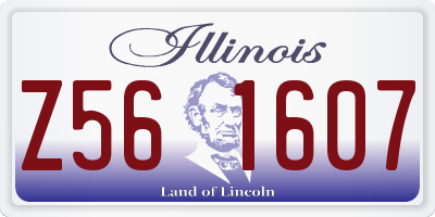 IL license plate Z561607