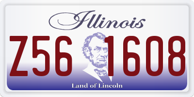 IL license plate Z561608