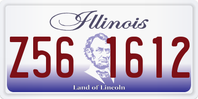 IL license plate Z561612