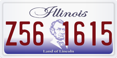 IL license plate Z561615