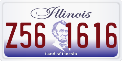 IL license plate Z561616