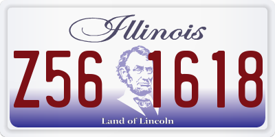 IL license plate Z561618