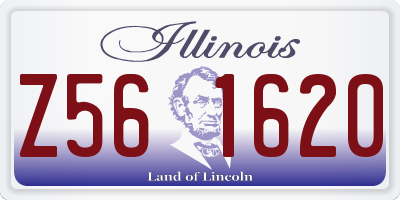IL license plate Z561620