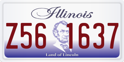 IL license plate Z561637