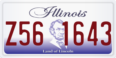 IL license plate Z561643