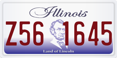 IL license plate Z561645