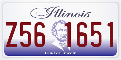 IL license plate Z561651