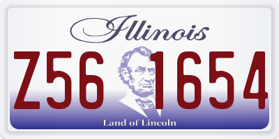 IL license plate Z561654