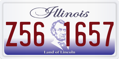 IL license plate Z561657